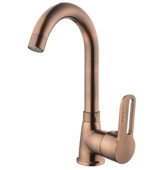 KIN 87012 İNCİ MİX ANTİK BAKIR LAVABO BATARYASI (Kısa Borulu)