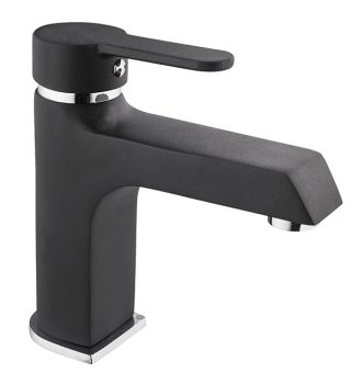 KST 30009-K STİL MİX SİYAH LAVABO BATARYASI (Krom Parçalı)